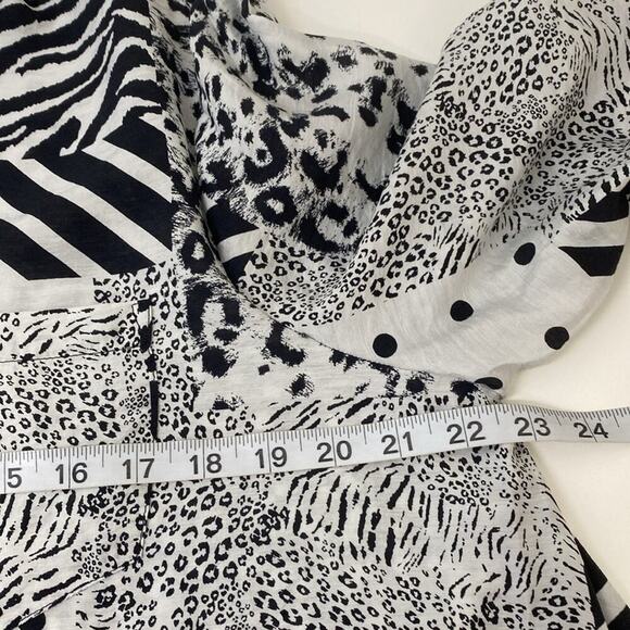 Multiples Boho Top Mixed Media Patchwork Asymmetrical Art to Wear Women's Large - Picture 8 of 10